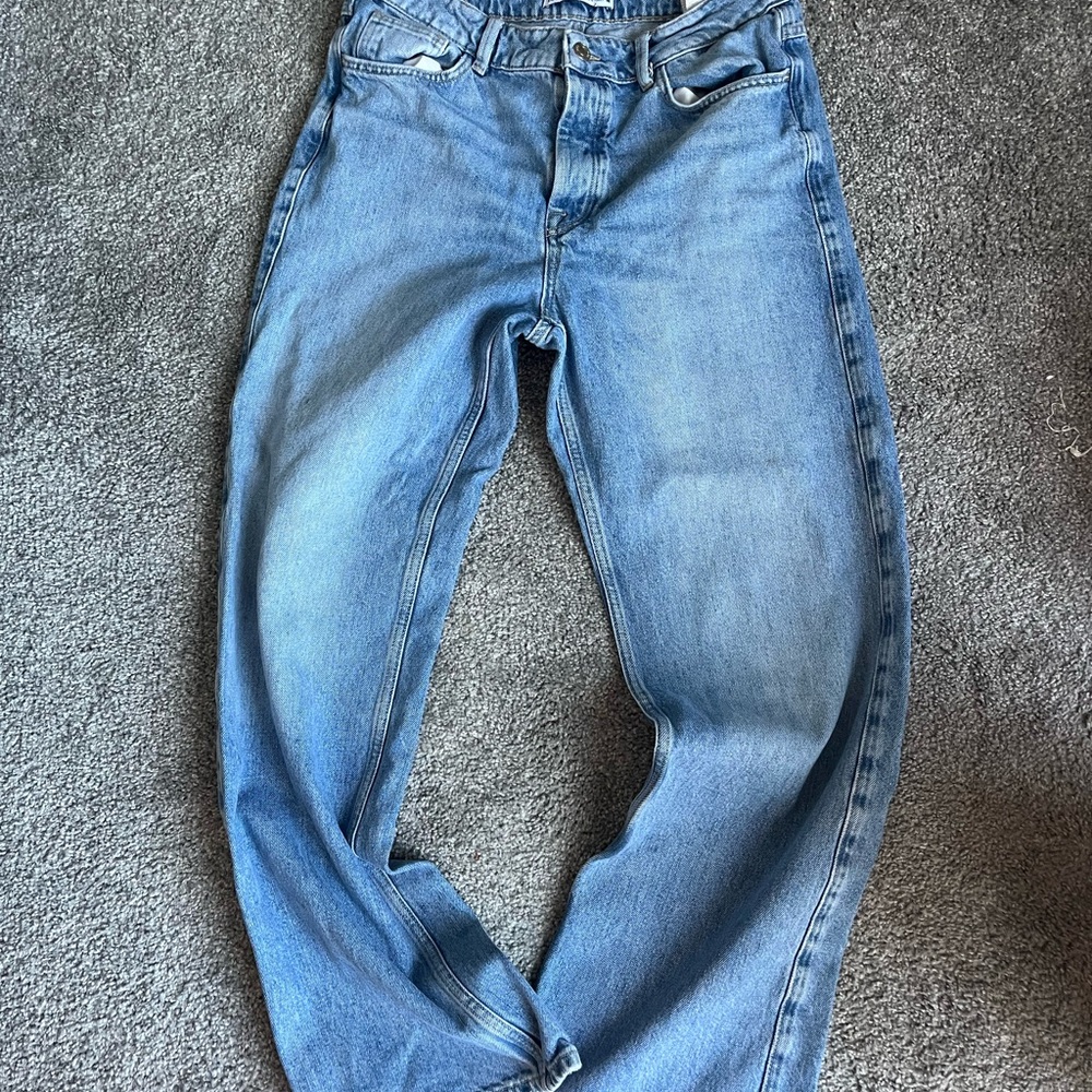 Zara Light Blue Denim Pants